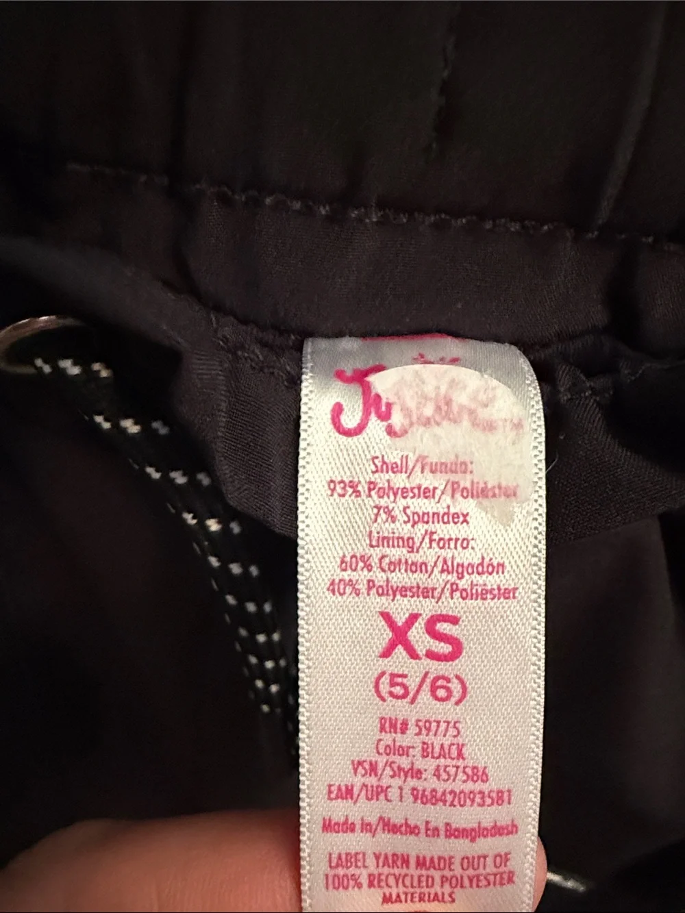 Justice Black Cargo Joggers for Kids